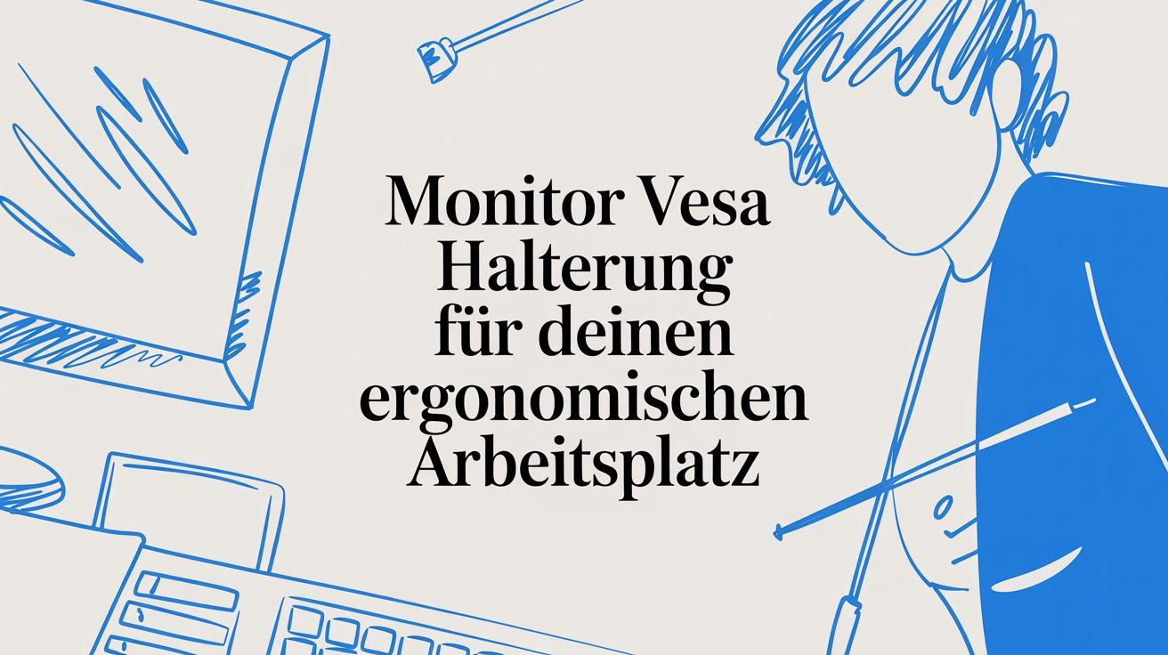 Monitor VESA Halterung für deinen ergonomischen Arbeitsplatz