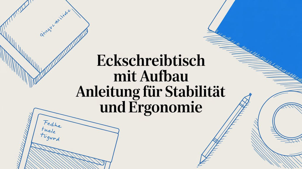 Eckschreibtisch mit Aufbau: Anleitung für Stabilität und Ergonomie