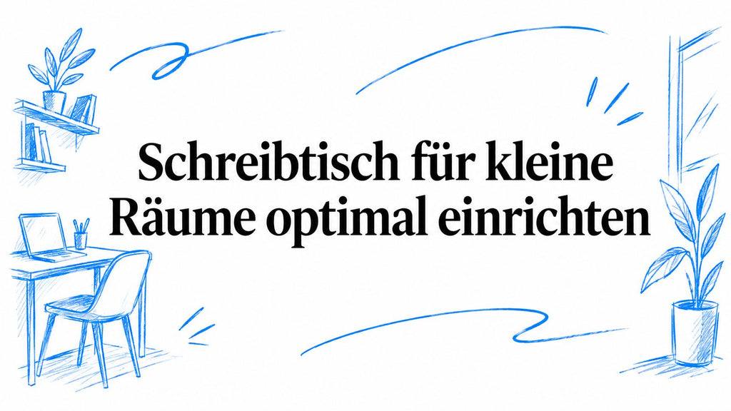 Schreibtisch für kleine Räume optimal einrichten