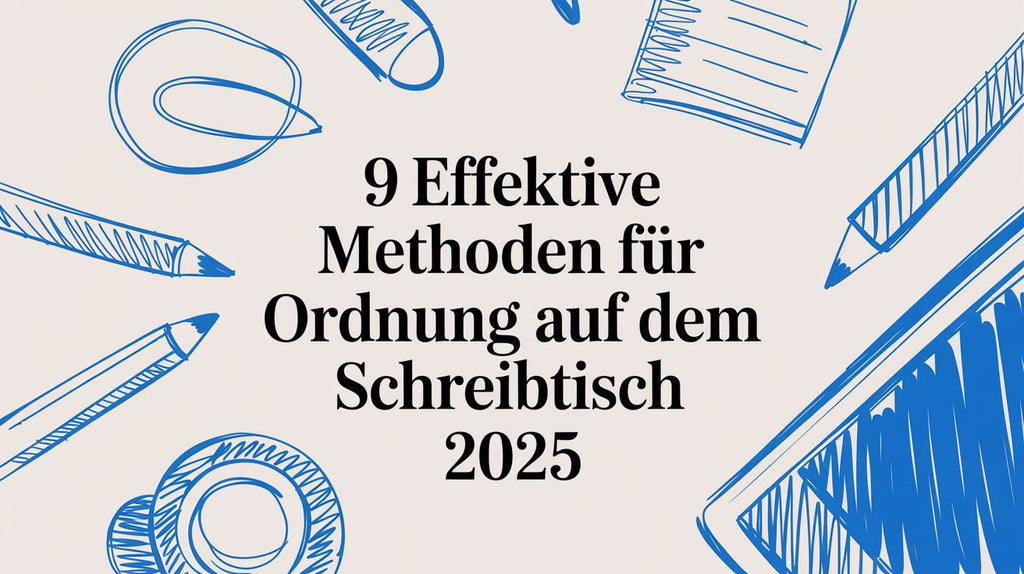 9 effektive Methoden für Ordnung auf dem Schreibtisch 2025