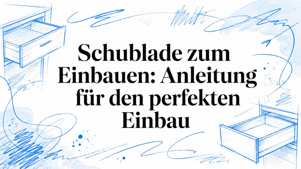 Schublade zum Einbauen: Anleitung für den perfekten Einbau
