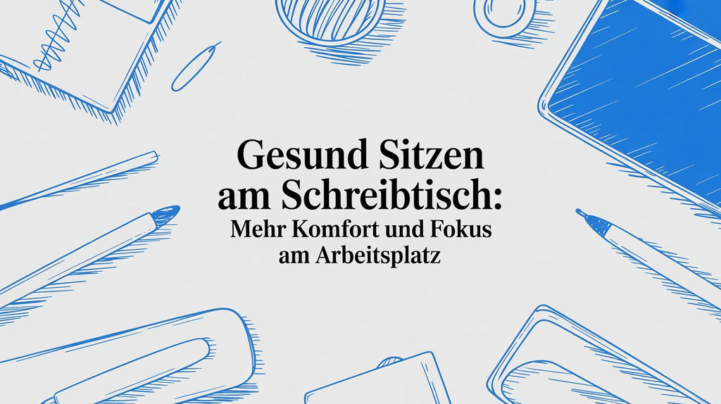 Gesund sitzen am Schreibtisch: Mehr Komfort und Fokus am Arbeitsplatz