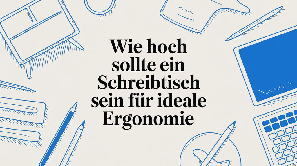 Wie hoch sollte ein Schreibtisch sein für ideale Ergonomie
