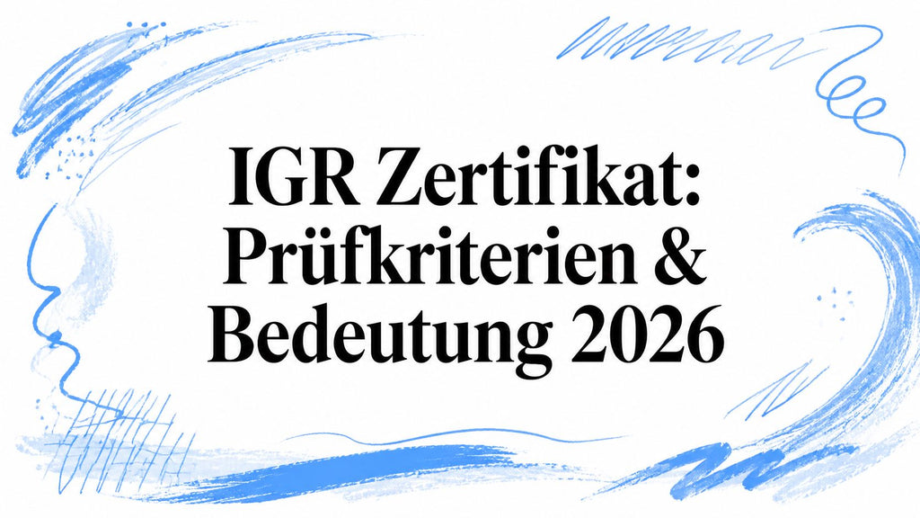 IGR Zertifikat: Prüfkriterien & Bedeutung 2026