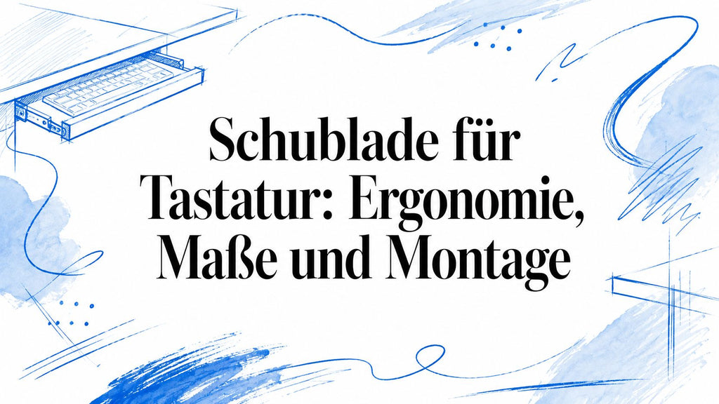 Schublade für Tastatur: Ergonomie, Maße und Montage