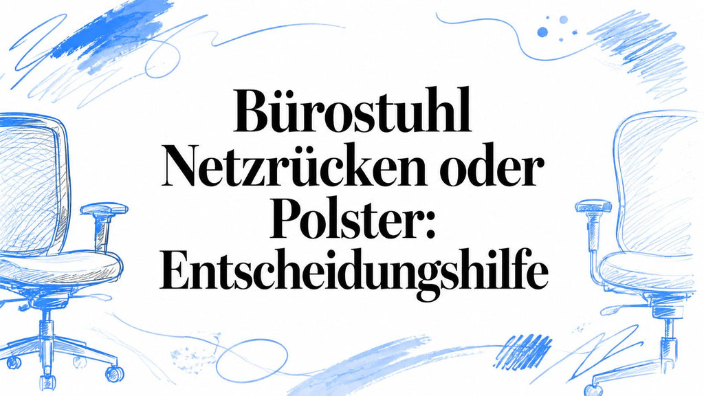 Bürostuhl Netzrücken oder Polster: Entscheidungshilfe