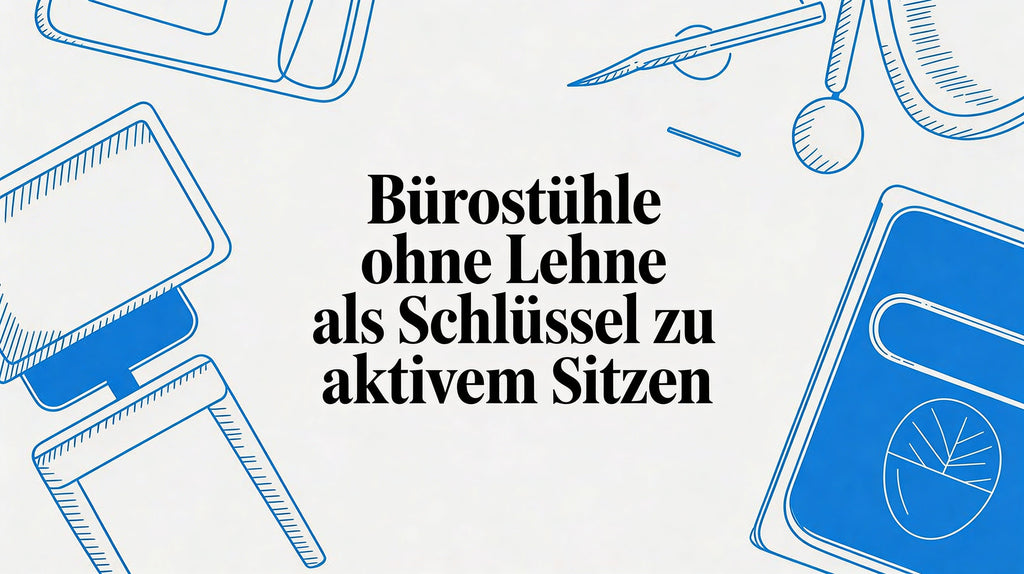 Bürostühle ohne Lehne als Schlüssel zu aktivem Sitzen