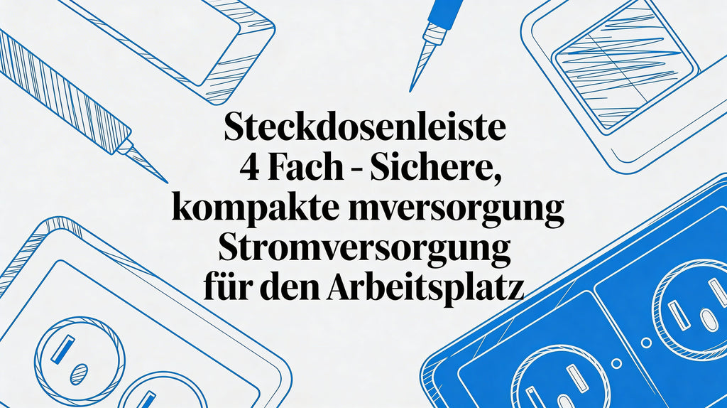 Steckdosenleiste 4 fach: Sichere, kompakte Stromversorgung für den Arbeitsplatz