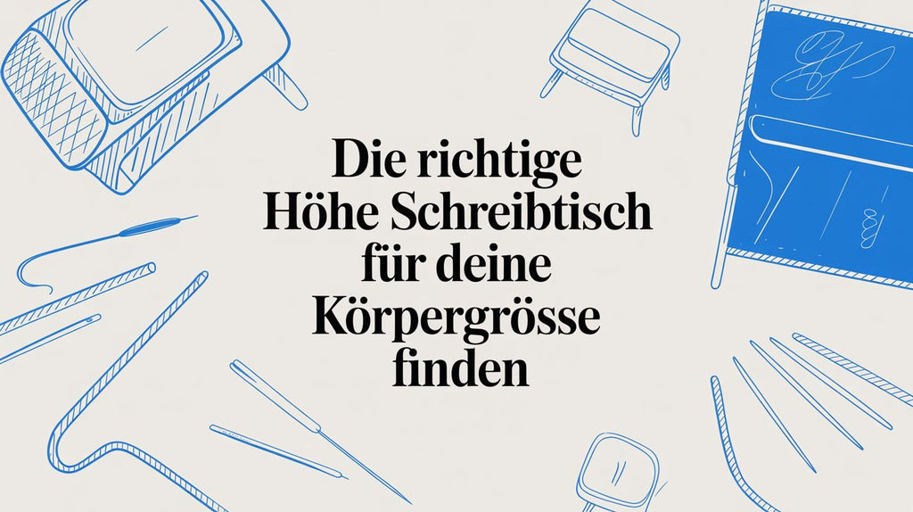 Die richtige Höhe für deinen Schreibtisch finden