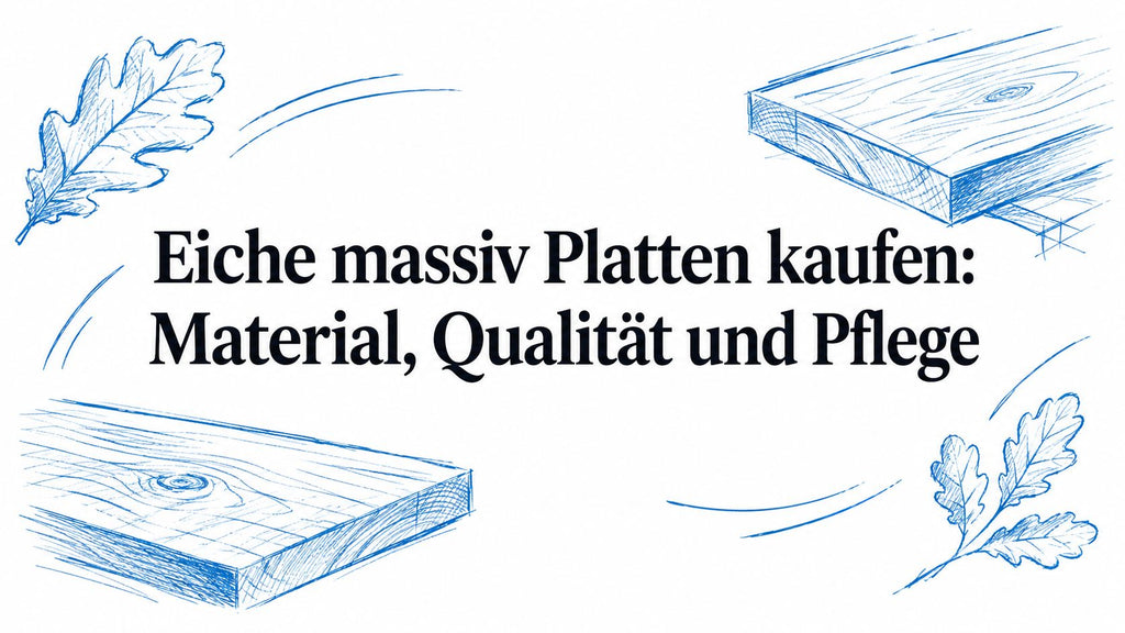 Eiche massiv Platten kaufen: Material, Qualität und Pflege