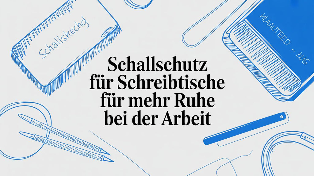 Schallschutz für Schreibtische für mehr Ruhe bei der Arbeit