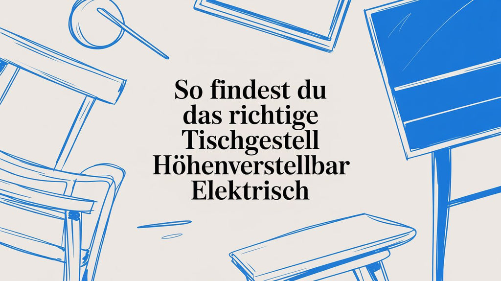So findest du das richtige tischgestell höhenverstellbar elektrisch