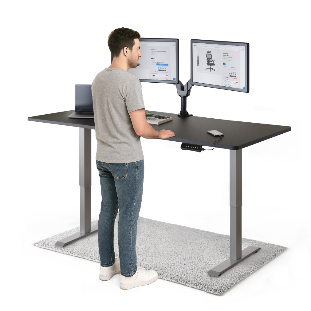 Schwarz / Graues / 180 x 80 cm