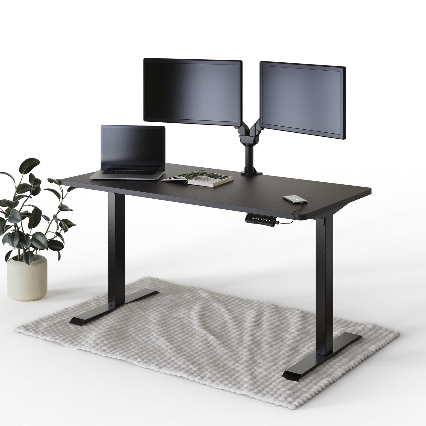 deskspace-pro-hohenverstellbarer-schreibtisch-schwarz-tischplatte-schwarz-gestell-140x70