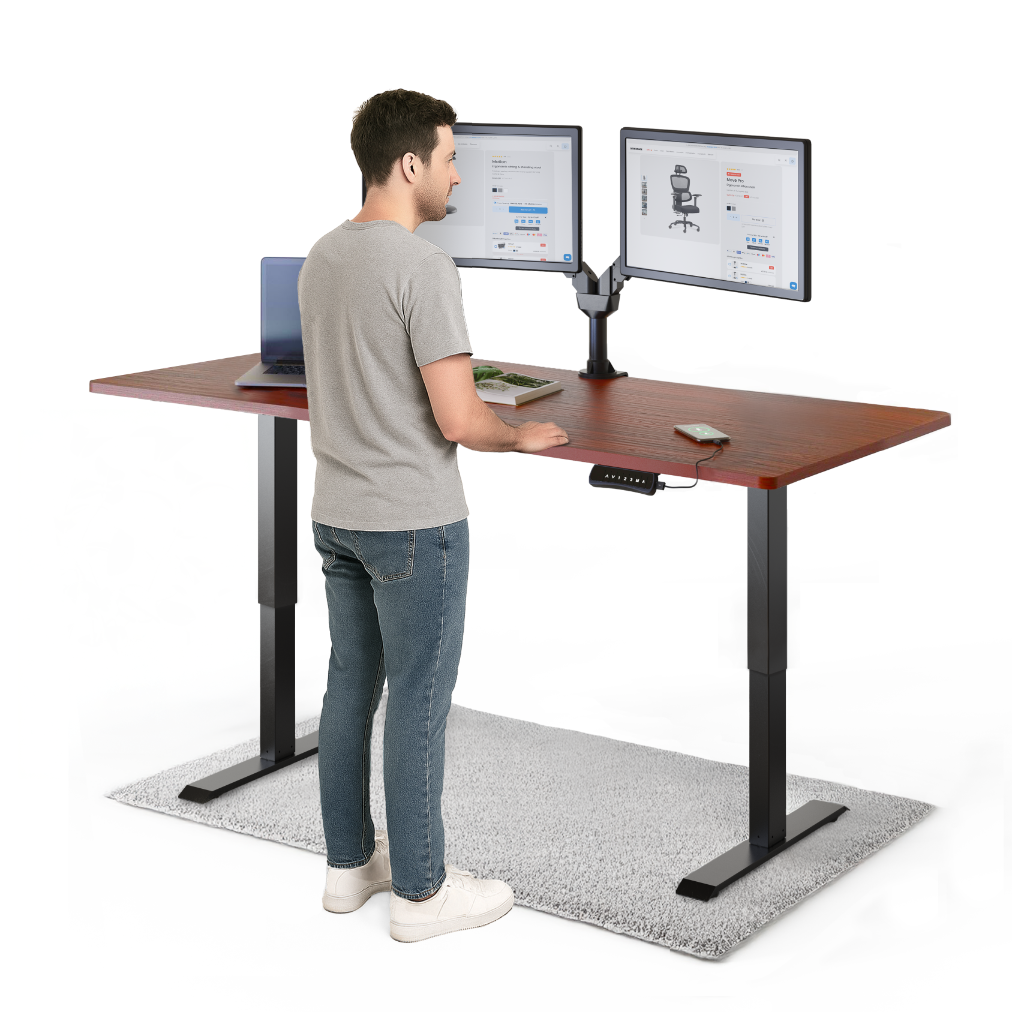 Mahagoni / Schwarzes / 180 x 80 cm