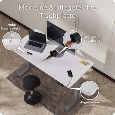 DESQUP PRO PLUS | Electrically height-adjustable desk 