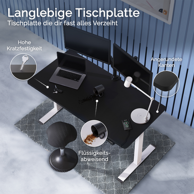 DESQUP PRO PLUS | Electrically height-adjustable desk 