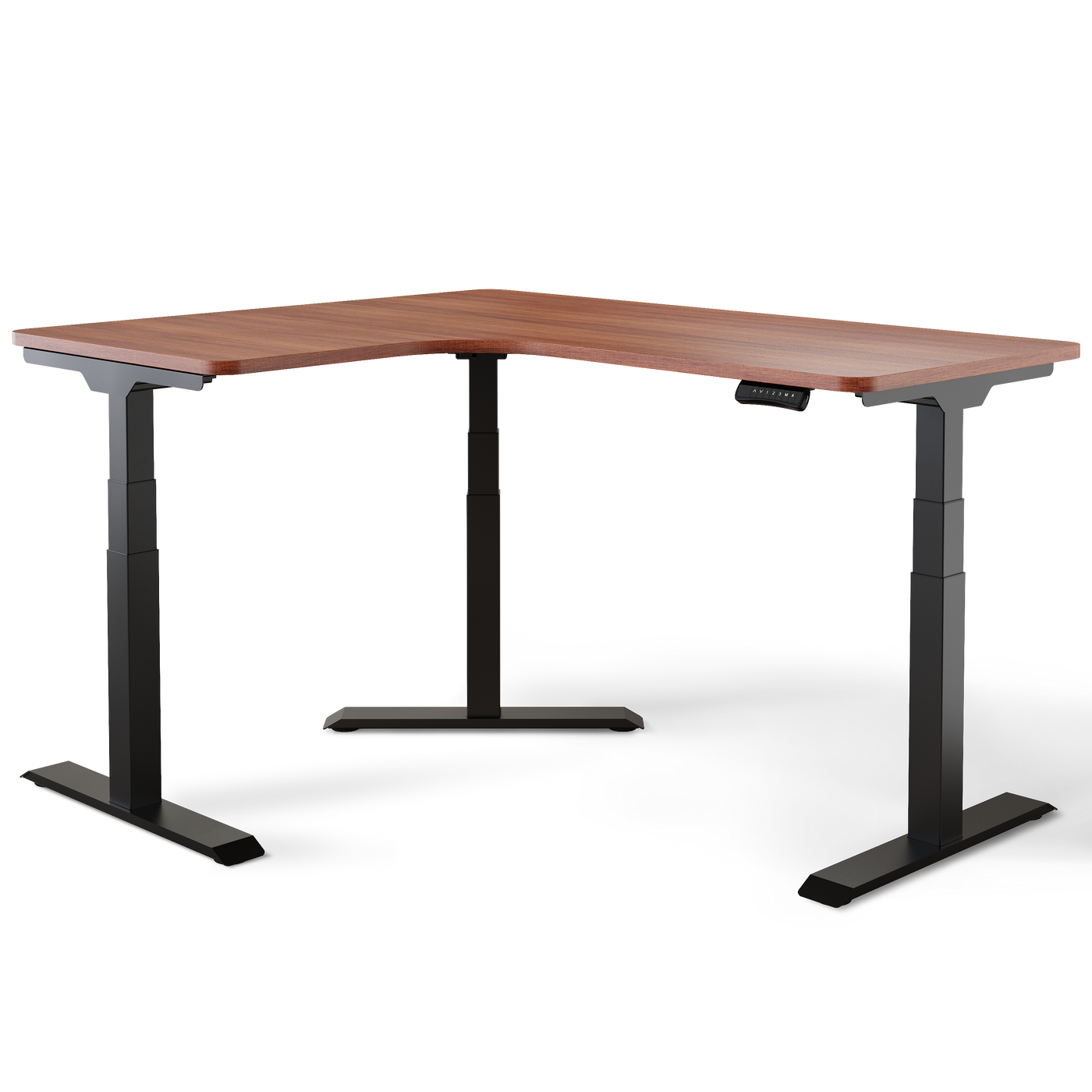 DESKSPACE CORNER Moderner Eckschreibtisch höhenverstellbar elektrisch mit Memory und Anti-Kollisionssystem