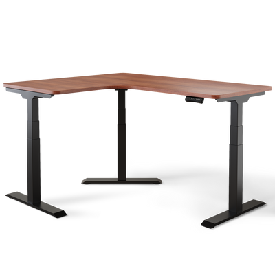 DESKSPACE CORNER Moderner Eckschreibtisch höhenverstellbar elektrisch mit Memory und Anti-Kollisionssystem