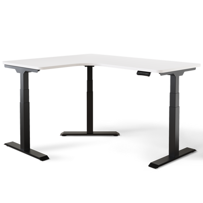 DESKSPACE CORNER Moderner Eckschreibtisch höhenverstellbar elektrisch mit Memory und Anti-Kollisionssystem