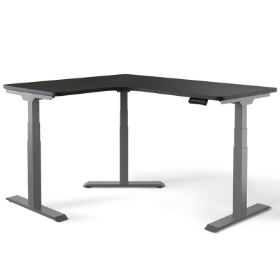 DESKSPACE CORNER Moderner Eckschreibtisch höhenverstellbar elektrisch mit Memory und Anti-Kollisionssystem