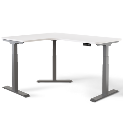 DESKSPACE CORNER Moderner Eckschreibtisch höhenverstellbar elektrisch mit Memory und Anti-Kollisionssystem