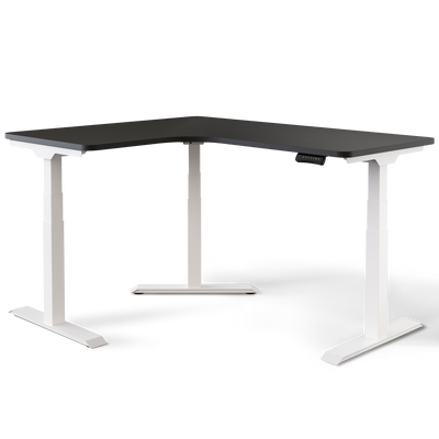 DESKSPACE CORNER Moderner Eckschreibtisch höhenverstellbar elektrisch mit Memory und Anti-Kollisionssystem