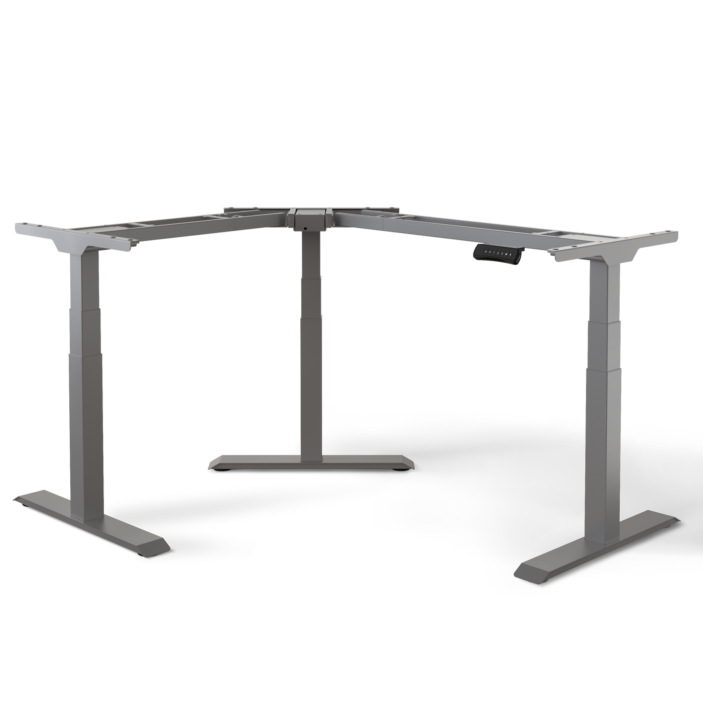 DESKSPACE CORNER Moderner Eckschreibtisch höhenverstellbar elektrisch mit Memory und Anti-Kollisionssystem