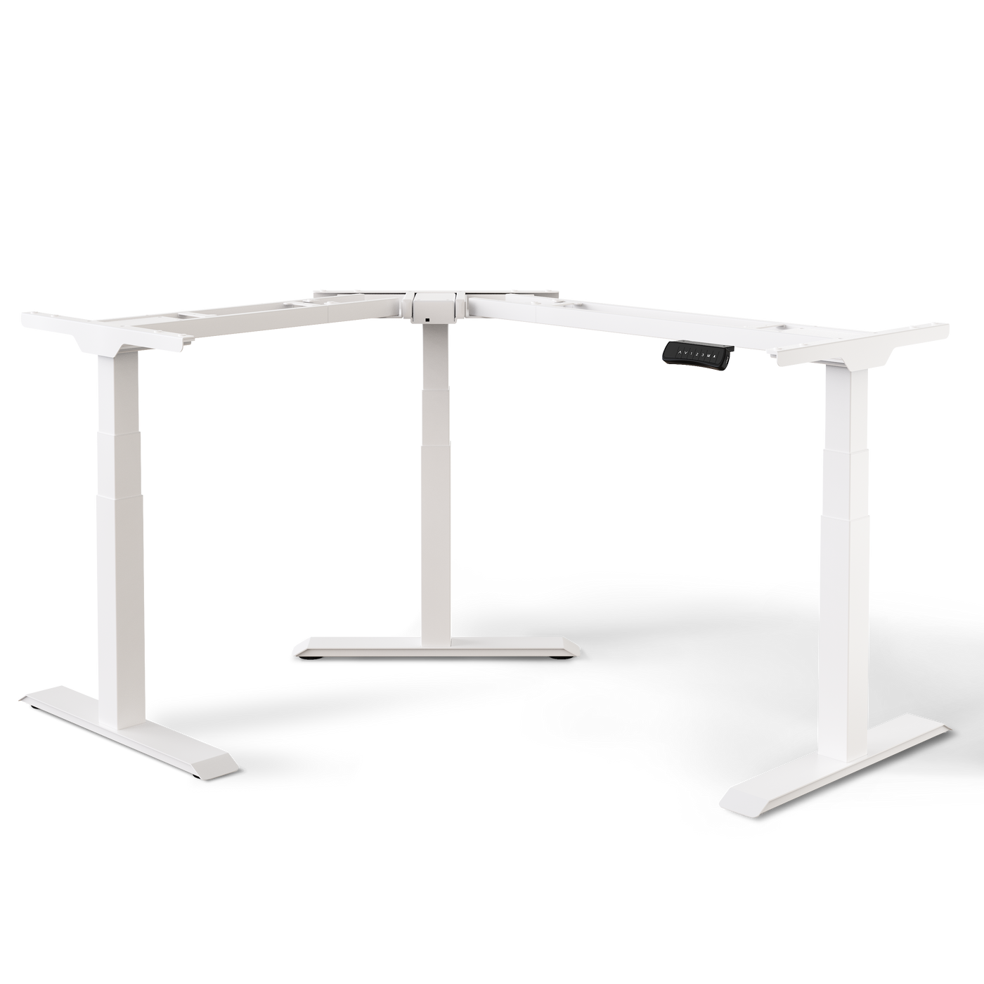 DESKSPACE CORNER Moderner Eckschreibtisch höhenverstellbar elektrisch mit Memory und Anti-Kollisionssystem