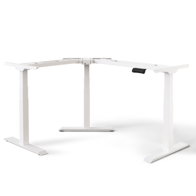DESKSPACE CORNER Moderner Eckschreibtisch höhenverstellbar elektrisch mit Memory und Anti-Kollisionssystem