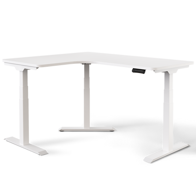 DESKSPACE CORNER Moderner Eckschreibtisch höhenverstellbar elektrisch mit Memory und Anti-Kollisionssystem