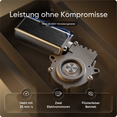 Moderner ergonomischer Stehpult von DESKSPACE Pro Model– elektrisch verstellbar mit smarter Bedienung