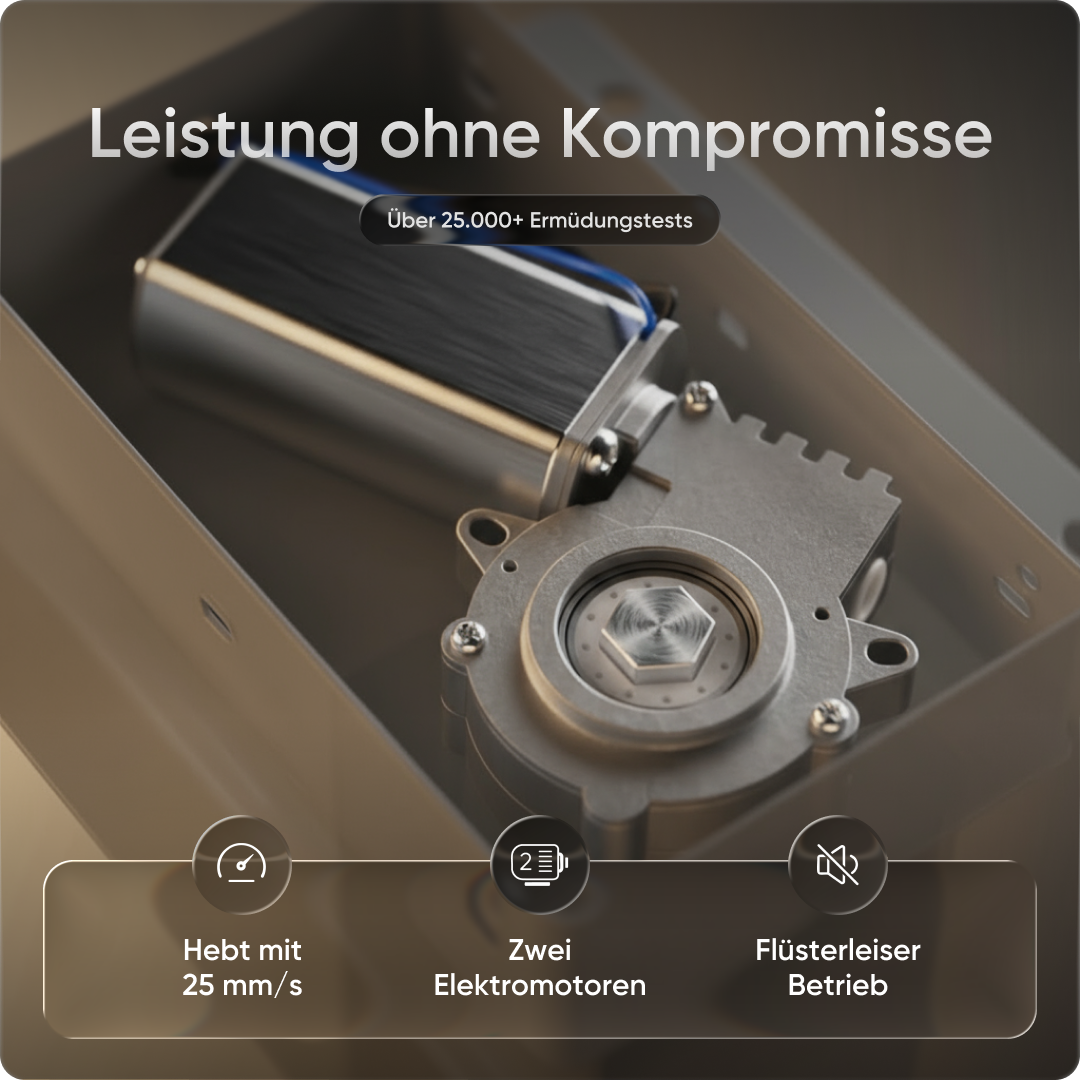 Moderner ergonomischer Stehpult von DESKSPACE Pro Model– elektrisch verstellbar mit smarter Bedienung