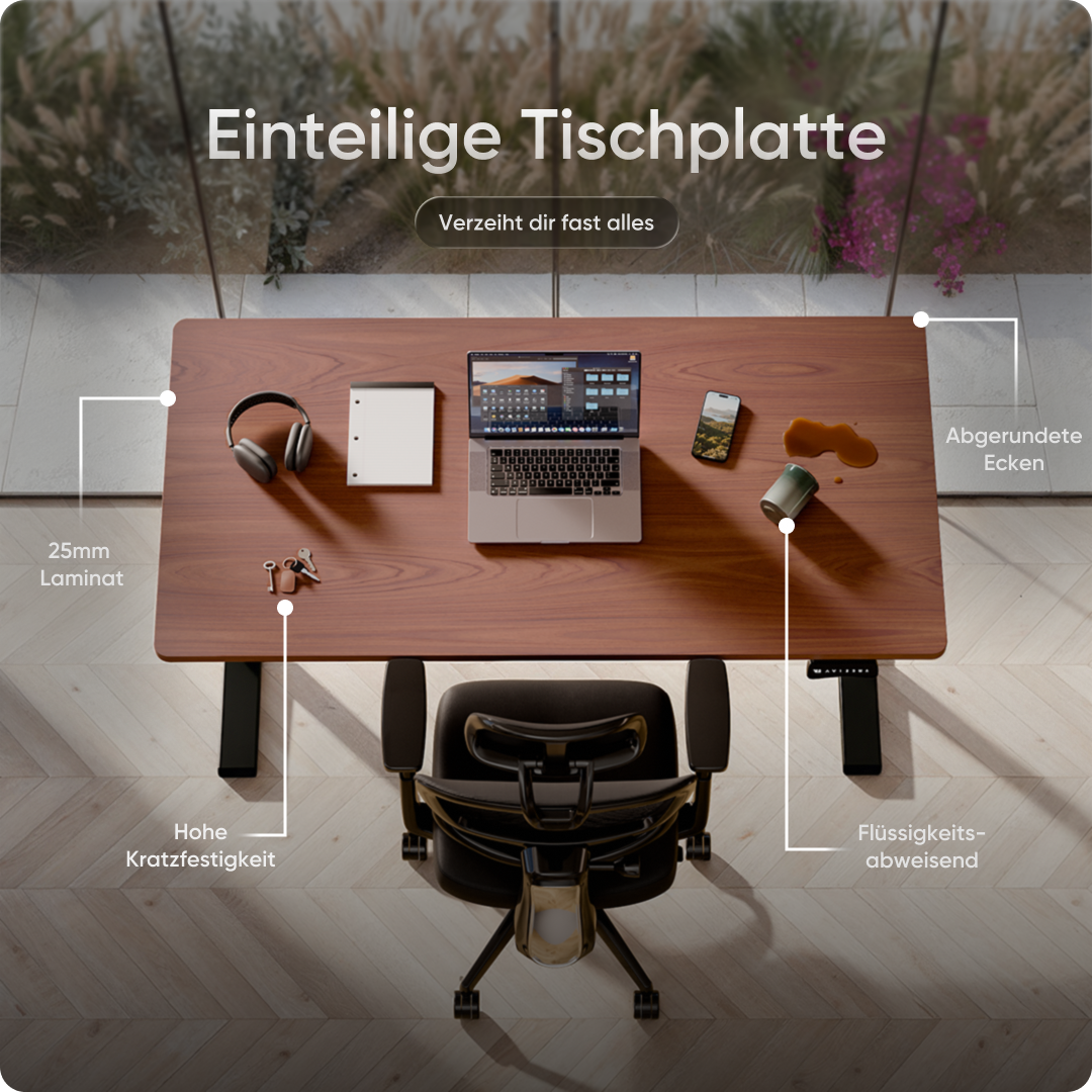 Elektrisch höhenverstellbarer DESKSPACE Pro Plus ergonomischer Stehschreibtisch