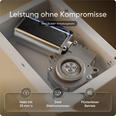 Moderner ergonomischer Stehpult von DESKSPACE Pro Model– elektrisch verstellbar mit smarter Bedienung