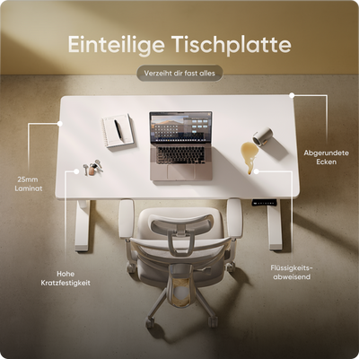 Moderner ergonomischer Stehpult von DESKSPACE Pro Model– elektrisch verstellbar mit smarter Bedienung