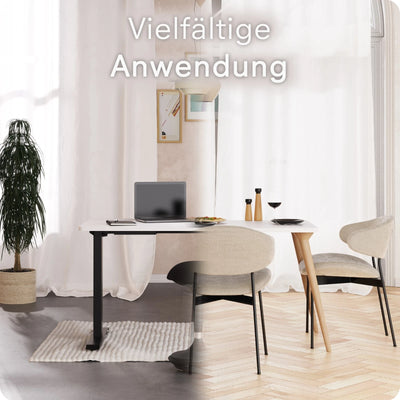 DESKSPACE Tischplatte – massive 2,5 cm starke Holzplatte, ideal für höhenverstellbare Schreibtische, Esstische & Arbeitsplätze, ideal für Büro & Homeoffice