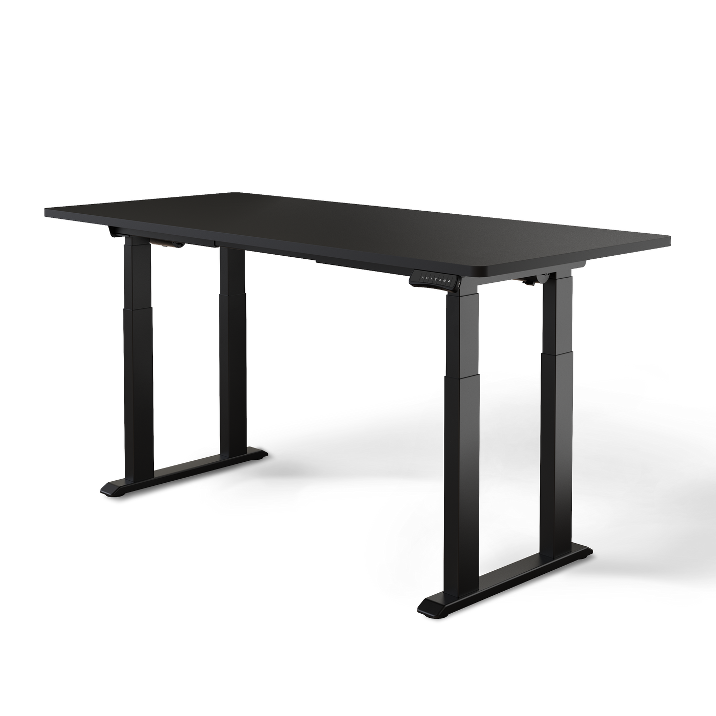 DESKSPACE Titan elektrisch höhenverstellbarer Schreibtisch mit 4 stabilen Beinen, Dual-Motor-Antrieb, 200 kg Tragkraft, Memory-Steuerung und modernem Design