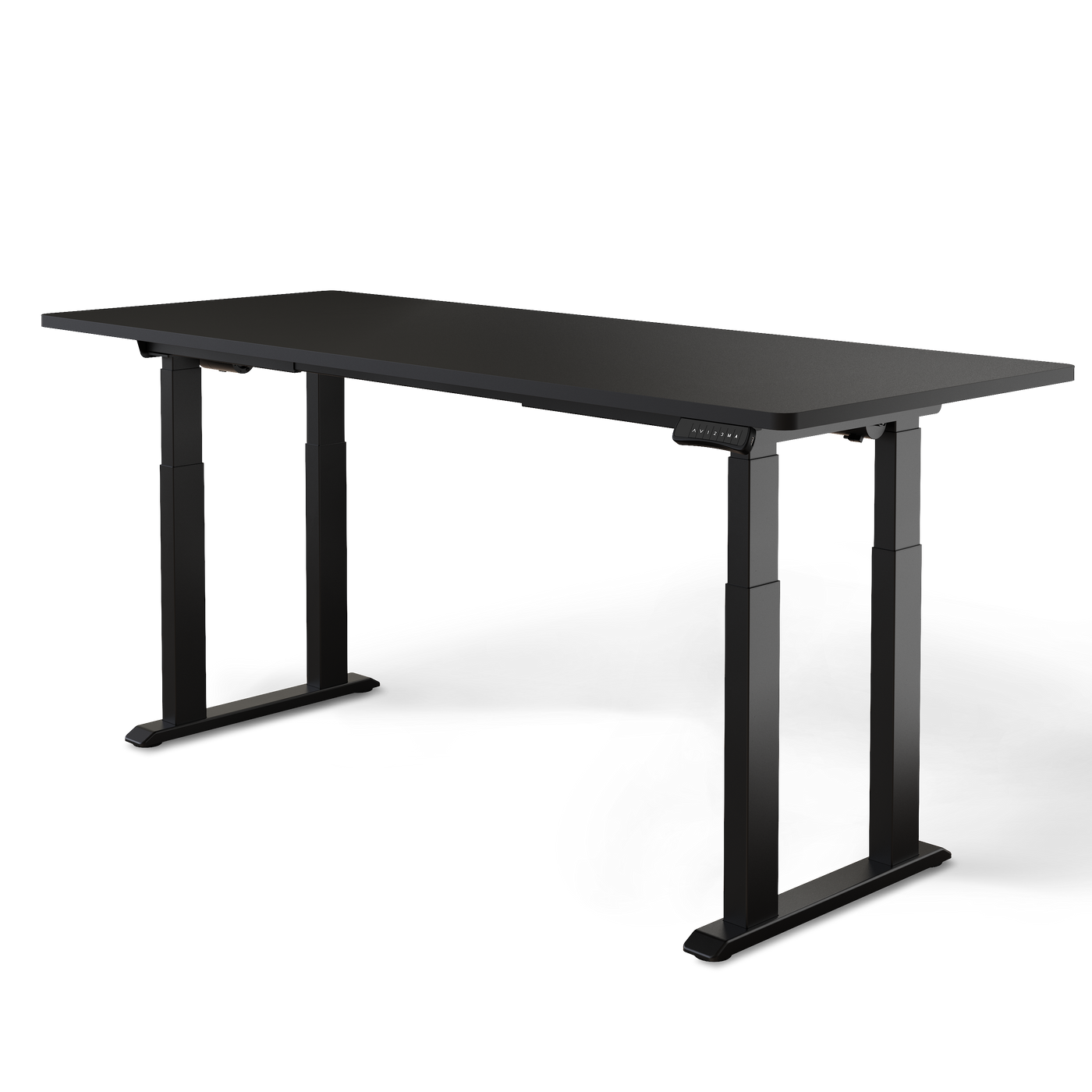 DESKSPACE Titan elektrisch höhenverstellbarer Schreibtisch mit 4 stabilen Beinen, Dual-Motor-Antrieb, 200 kg Tragkraft, Memory-Steuerung und modernem Design