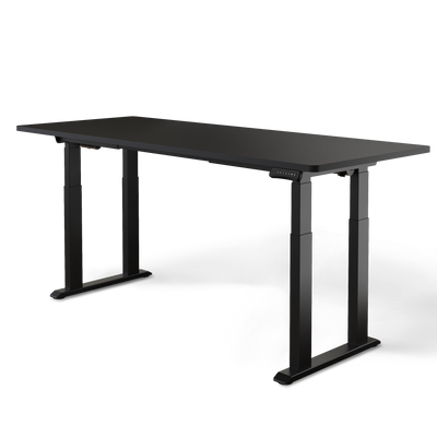 DESKSPACE Titan elektrisch höhenverstellbarer Schreibtisch mit 4 stabilen Beinen, Dual-Motor-Antrieb, 200 kg Tragkraft, Memory-Steuerung und modernem Design
