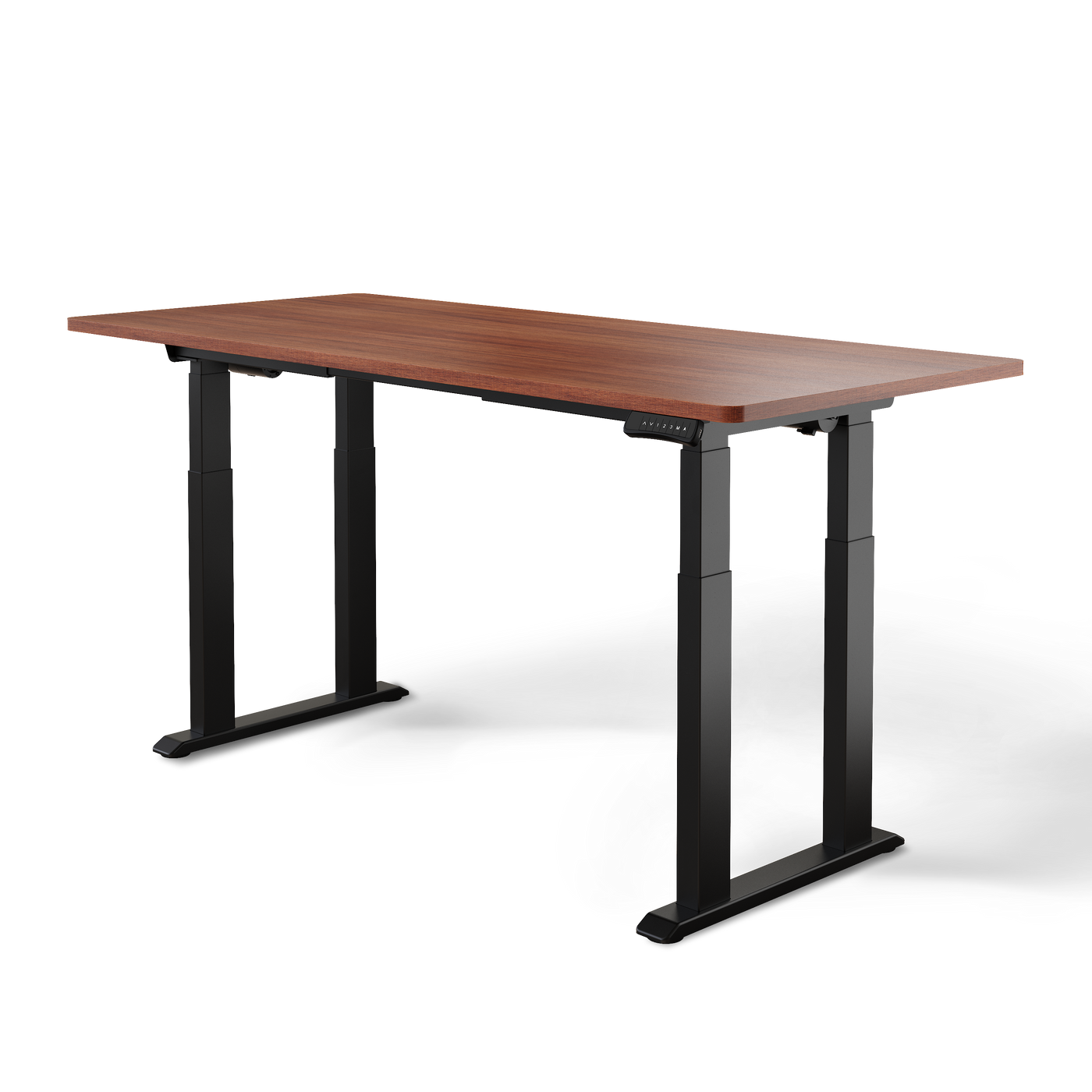 DESKSPACE Titan elektrisch höhenverstellbarer Schreibtisch mit 4 stabilen Beinen, Dual-Motor-Antrieb, 200 kg Tragkraft, Memory-Steuerung und modernem Design