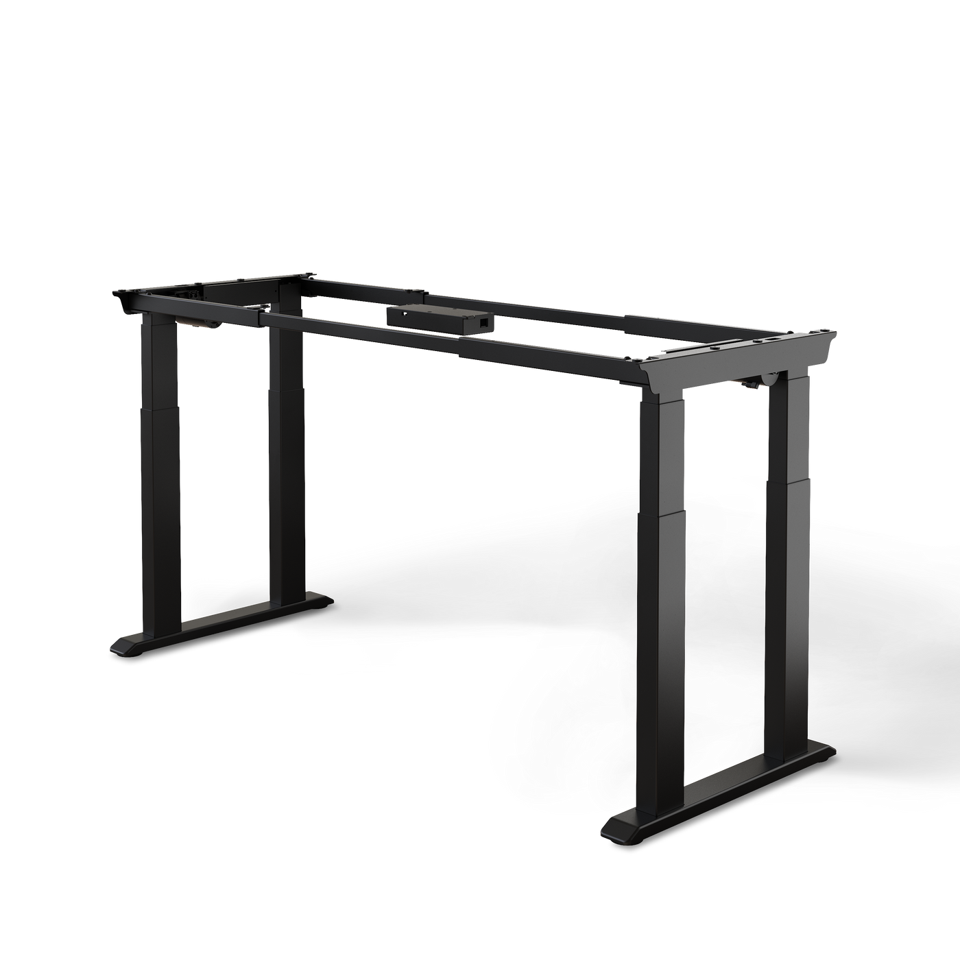 DESKSPACE Titan elektrisch höhenverstellbarer Schreibtisch mit 4 stabilen Beinen, Dual-Motor-Antrieb, 200 kg Tragkraft, Memory-Steuerung und modernem Design