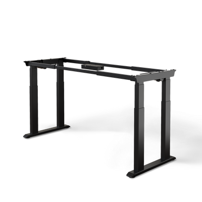 DESKSPACE Titan elektrisch höhenverstellbarer Schreibtisch mit 4 stabilen Beinen, Dual-Motor-Antrieb, 200 kg Tragkraft, Memory-Steuerung und modernem Design