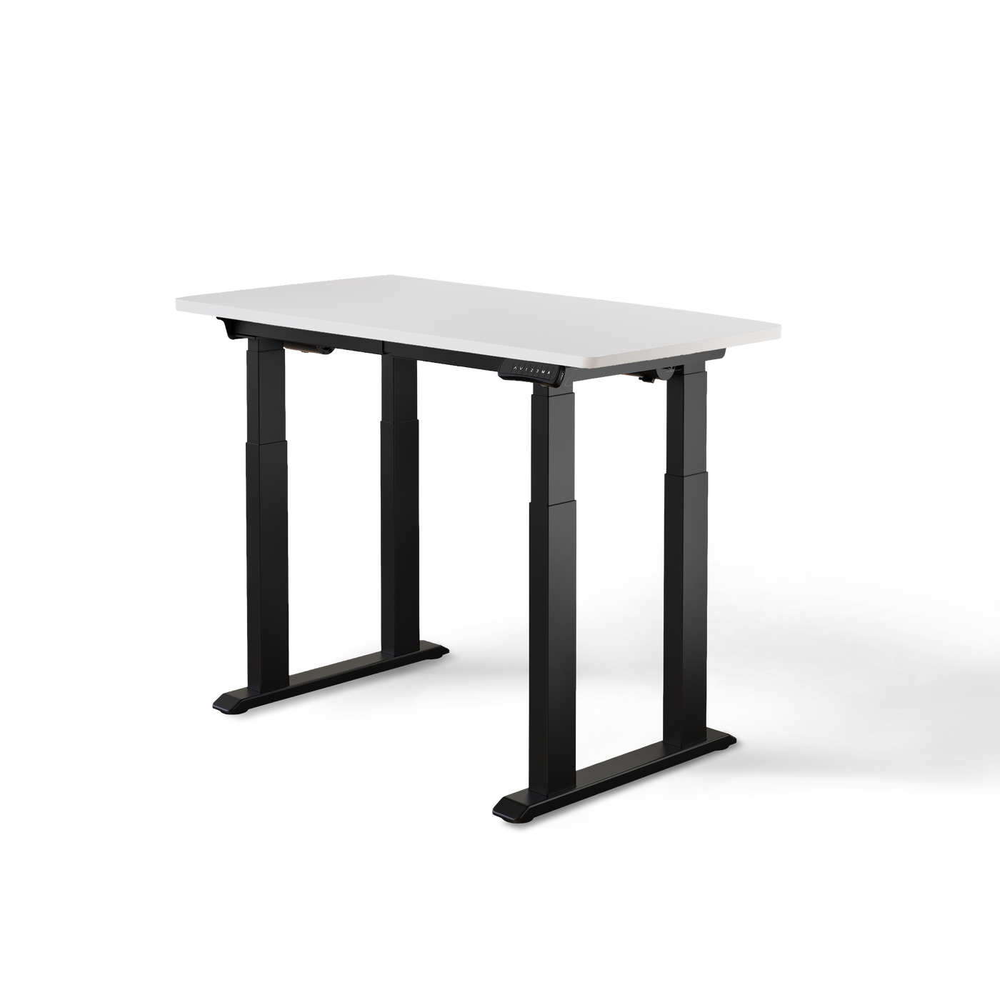 DESKSPACE Titan elektrisch höhenverstellbarer Schreibtisch mit 4 stabilen Beinen, Dual-Motor-Antrieb, 200 kg Tragkraft, Memory-Steuerung und modernem Design