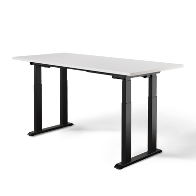 DESKSPACE Titan elektrisch höhenverstellbarer Schreibtisch mit 4 stabilen Beinen, Dual-Motor-Antrieb, 200 kg Tragkraft, Memory-Steuerung und modernem Design