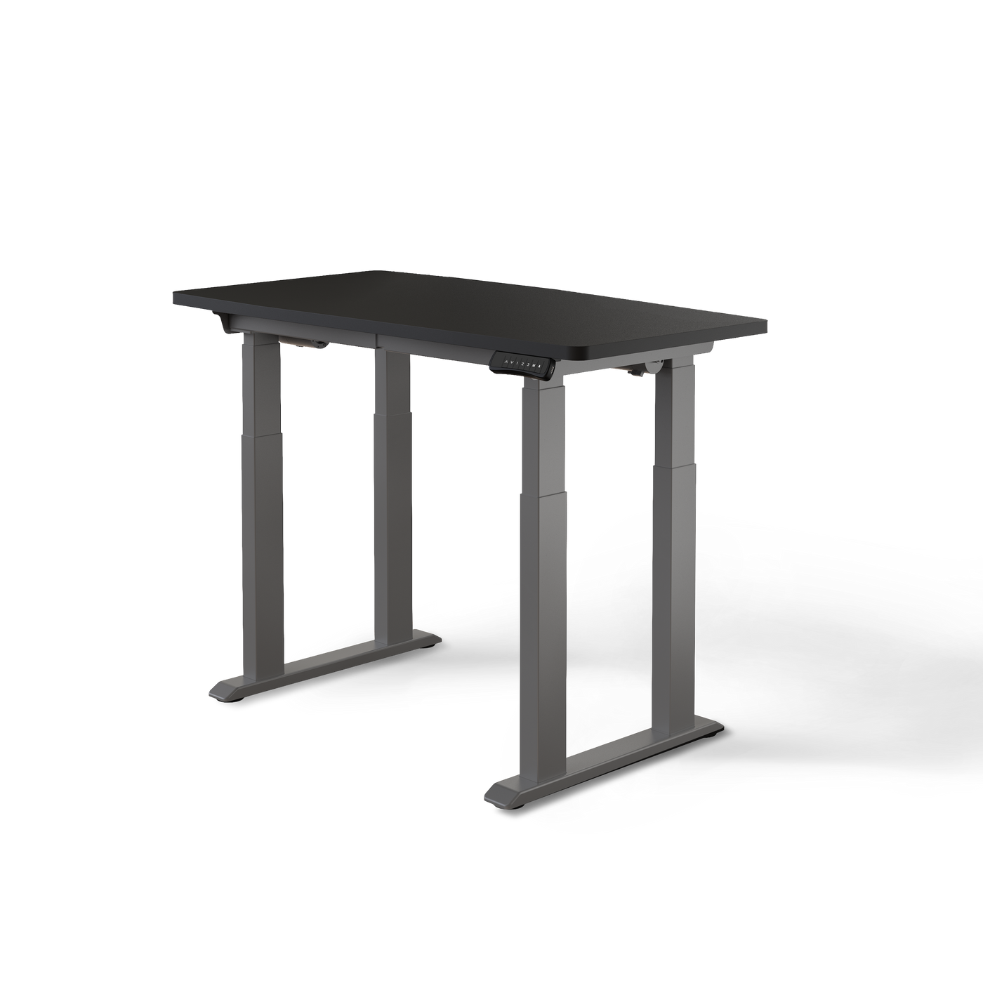 DESKSPACE Titan elektrisch höhenverstellbarer Schreibtisch mit 4 stabilen Beinen, Dual-Motor-Antrieb, 200 kg Tragkraft, Memory-Steuerung und modernem Design