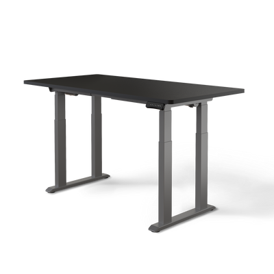 DESKSPACE Titan elektrisch höhenverstellbarer Schreibtisch mit 4 stabilen Beinen, Dual-Motor-Antrieb, 200 kg Tragkraft, Memory-Steuerung und modernem Design