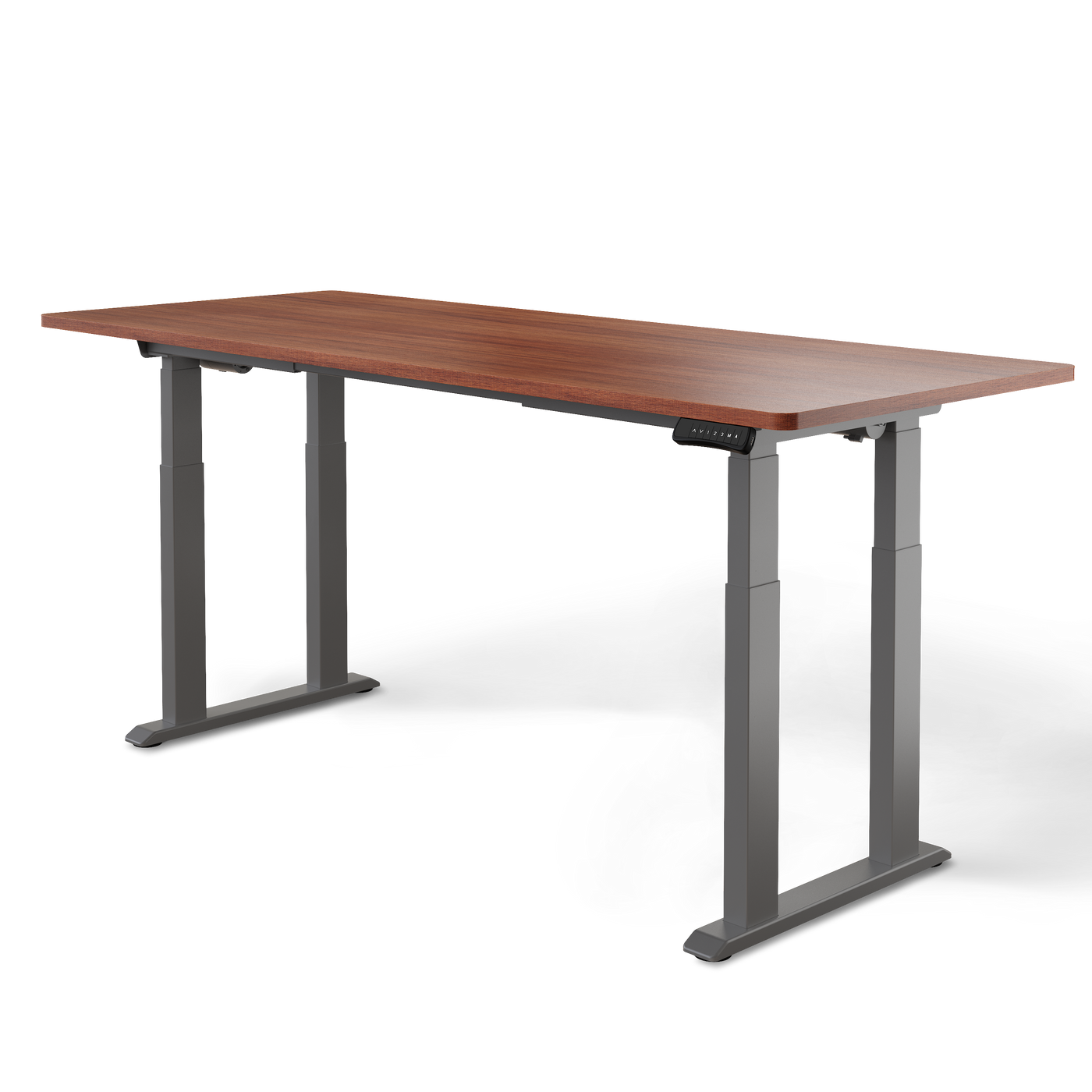 DESKSPACE Titan elektrisch höhenverstellbarer Schreibtisch mit 4 stabilen Beinen, Dual-Motor-Antrieb, 200 kg Tragkraft, Memory-Steuerung und modernem Design