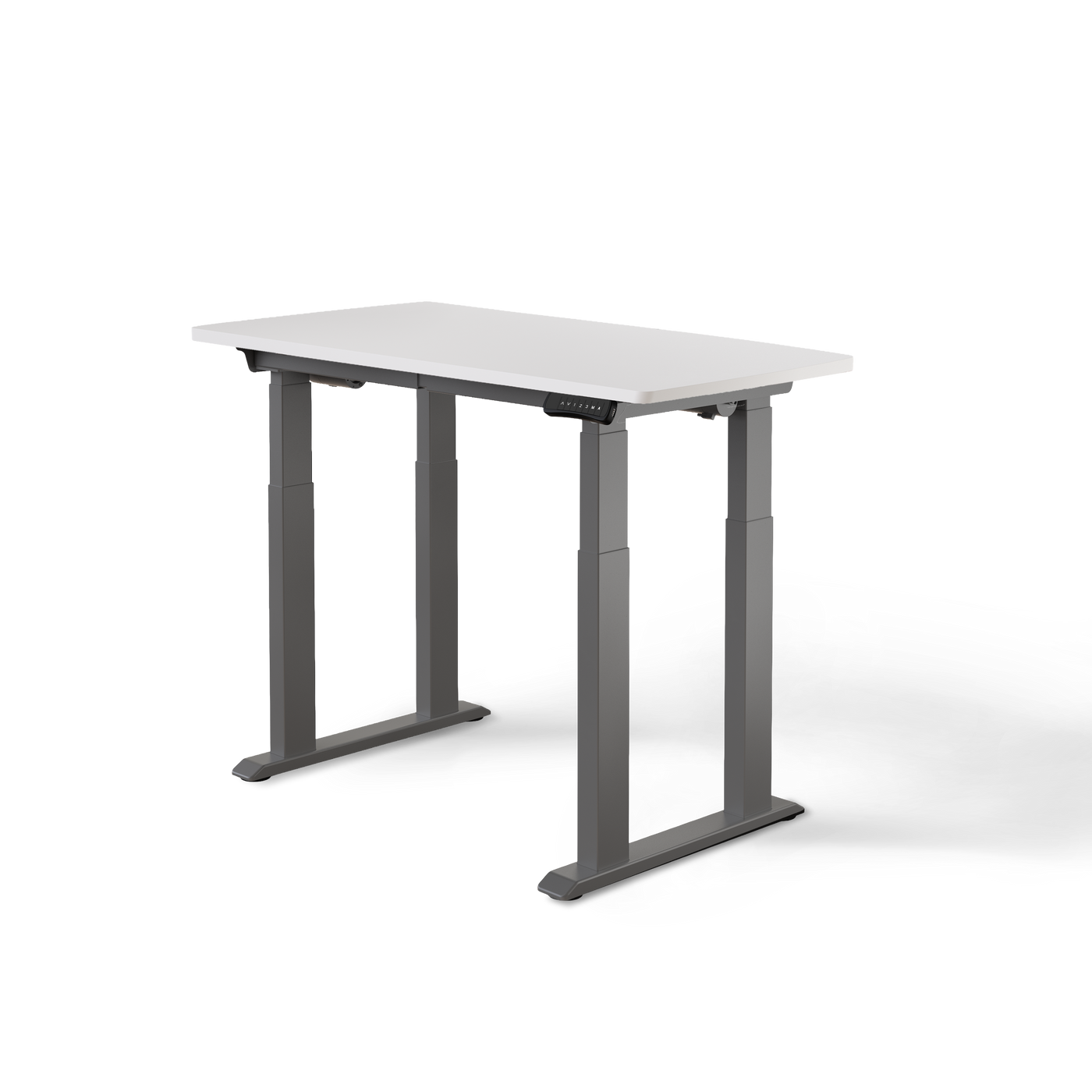 DESKSPACE Titan elektrisch höhenverstellbarer Schreibtisch mit 4 stabilen Beinen, Dual-Motor-Antrieb, 200 kg Tragkraft, Memory-Steuerung und modernem Design