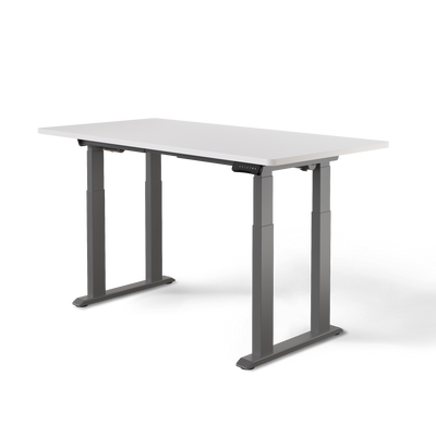DESKSPACE Titan elektrisch höhenverstellbarer Schreibtisch mit 4 stabilen Beinen, Dual-Motor-Antrieb, 200 kg Tragkraft, Memory-Steuerung und modernem Design